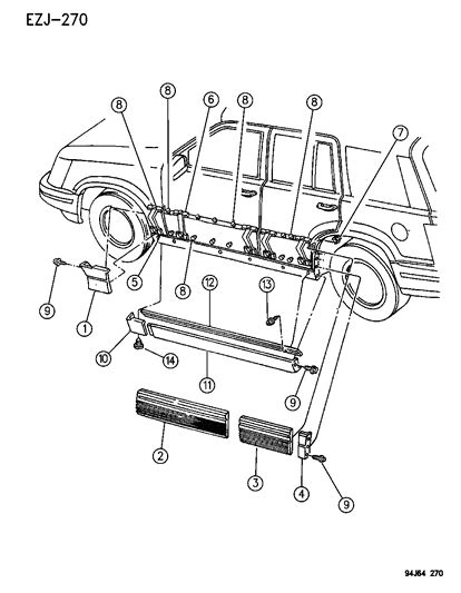 1997 grand jeep sheet metal pieces bottom botton fender|Cladding & Sill Mouldings .